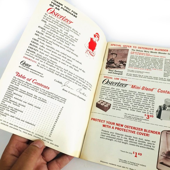 Osterizer Blender Spin Cookery Cookbook Vintage 1970's - Picture 4 of 7